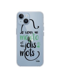 Cover iPhone 14 Je veux un mojito e des jolis mots...