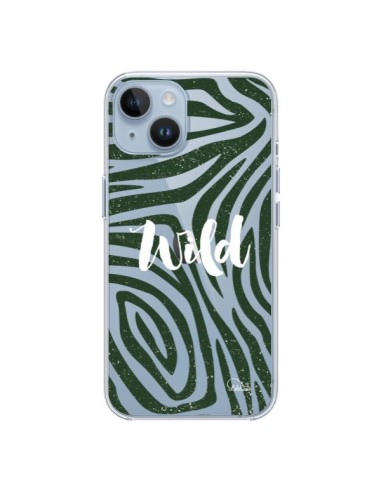 Cover iPhone 14 Wild Zebra Giungla Trasparente - Lolo Santo