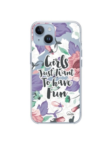 Cover iPhone 14 Ragazza Divertente Trasparente - Lolo Santo