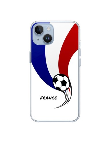 Coque iPhone 14 Equipe France Ballon Football - Madotta