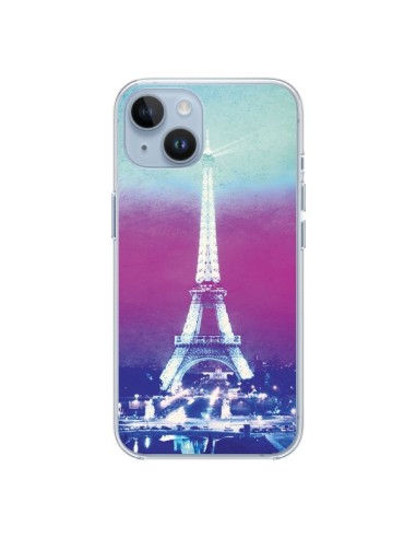 Coque iPhone 14 Tour Eiffel Night - Mary Nesrala