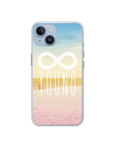 Coque iPhone 14 Forever Young Plage - Mary Nesrala