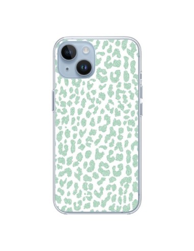 Coque iPhone 14 Leopard Menthe Mint - Mary Nesrala