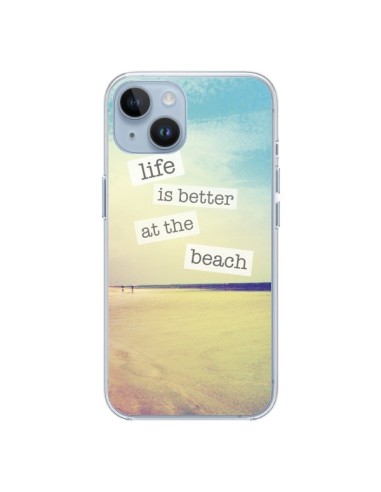 Coque iPhone 14 Life is better at the beach Ete Summer Plage - Mary Nesrala