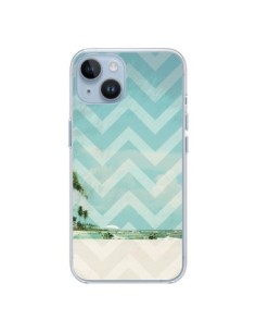 Coque iPhone 14 Chevron Beach Dreams Triangle Azteque -...