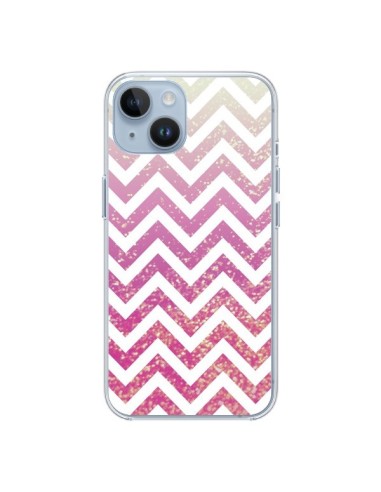 Coque iPhone 14 Chevron Pixie Dust Triangle Azteque - Mary Nesrala