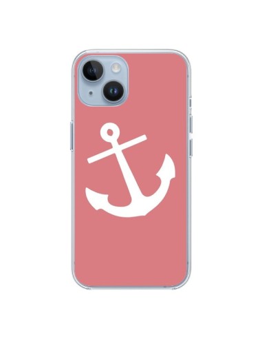 Coque iPhone 14 Ancre Corail - Mary Nesrala