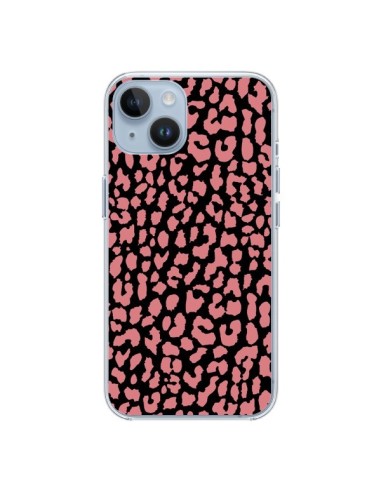 Coque iPhone 14 Leopard Corail - Mary Nesrala