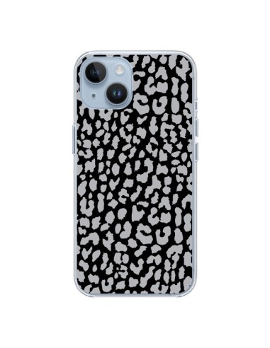 Coque iPhone 14 Leopard Gris - Mary Nesrala