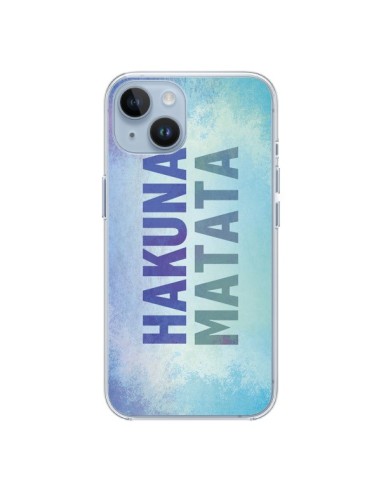 Cover iPhone 14 Hakuna Matata Re Leone Blu - Mary Nesrala