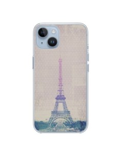 Cover iPhone 14 I Love Paris Tour Eiffel Amore - Mary...