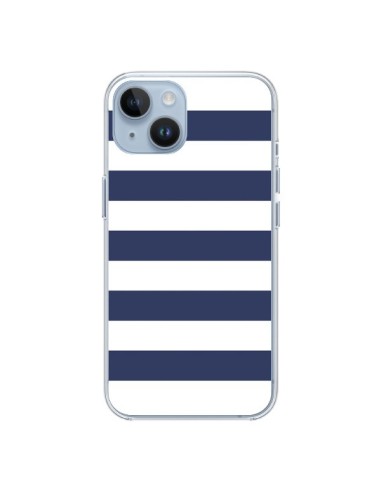 Coque iPhone 14 Bandes Marinières Bleu Blanc Gaultier - Mary Nesrala