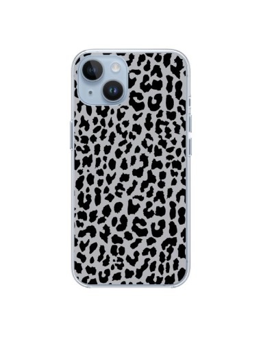 Coque iPhone 14 Leopard Gris Neon - Mary Nesrala