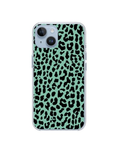 Coque iPhone 14 Leopard Mint Vert Neon - Mary Nesrala