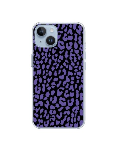 Coque iPhone 14 Leopard Violet - Mary Nesrala