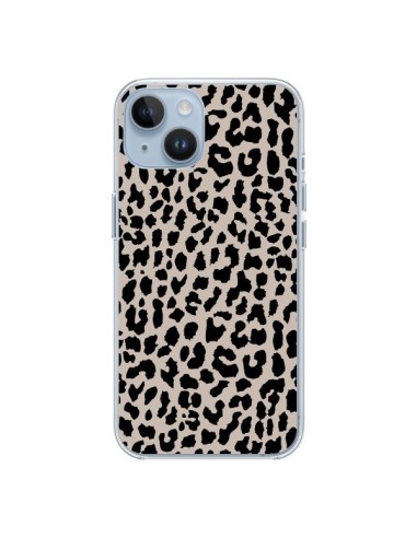 Coque iPhone 14 Leopard Marron - Mary Nesrala