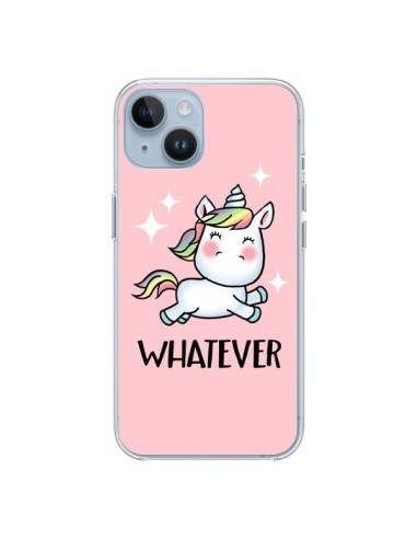 Coque iPhone 14 Licorne Whatever - Maryline Cazenave