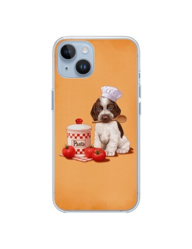 Coque iPhone 14 Chien Dog Pates Pasta Cuisinier - Maryline Cazenave