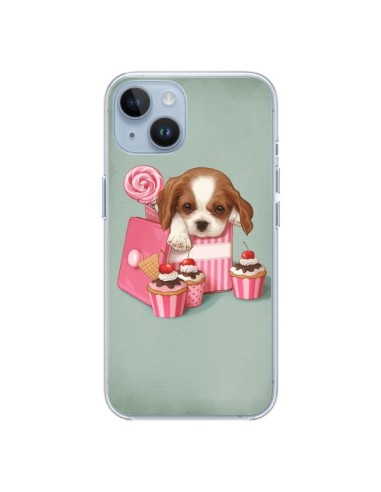 Coque iPhone 14 Chien Dog Cupcake Gateau Boite - Maryline Cazenave