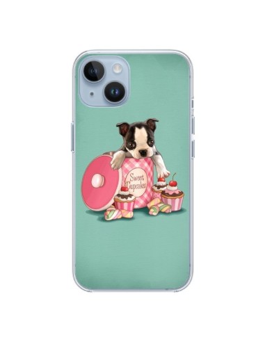 Coque iPhone 14 Chien Dog Cupcakes Gateau Boite - Maryline Cazenave