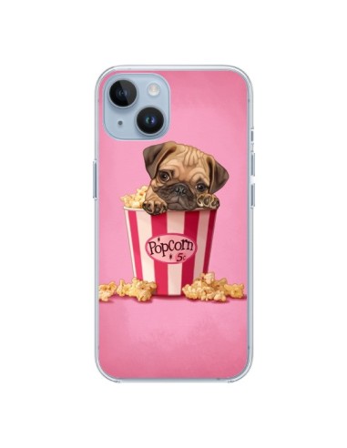 Coque iPhone 14 Chien Dog Popcorn Film - Maryline Cazenave