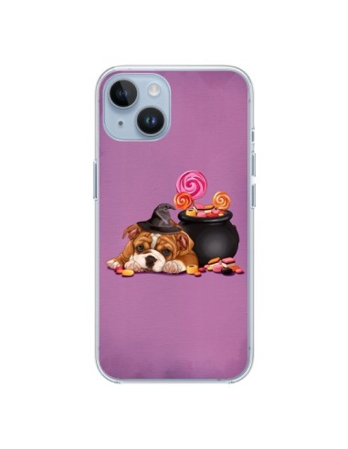 Cover iPhone 14 Cane Halloween Strega Calderone Bonbon - Maryline Cazenave