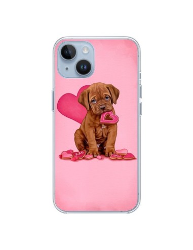 Coque iPhone 14 Chien Dog Gateau Coeur Love - Maryline Cazenave