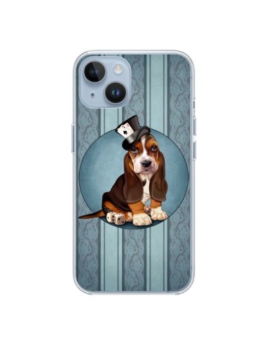 Coque iPhone 14 Chien Dog Jeu Poket Cartes - Maryline Cazenave