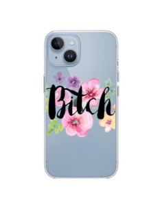 Cover iPhone 14 Bitch Flower Fiori Trasparente - Maryline...