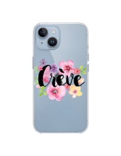 Coque iPhone 14 Crève Fleurs Transparente - Maryline...