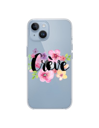 Cover iPhone 14 Crève Fiori Trasparente - Maryline Cazenave