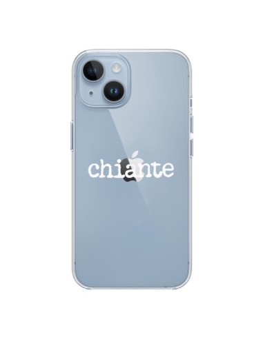 Coque iPhone 14 Chiante Blanc Transparente - Maryline Cazenave