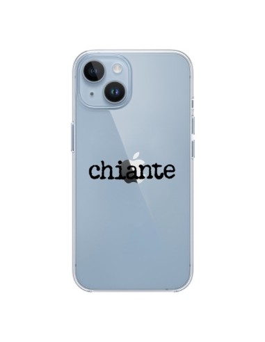 Cover iPhone 14 Chiante Nero Trasparente - Maryline Cazenave