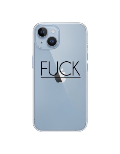 Coque iPhone 14 Fuck Transparente - Maryline Cazenave