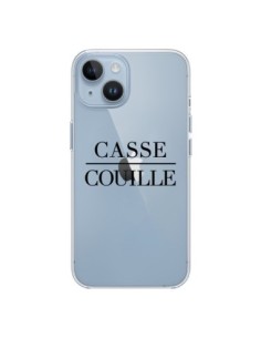 Coque iPhone 14 Casse Couille Transparente - Maryline...