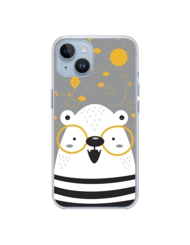 Cover iPhone 14 Orso con occhiali - Maria Jose Da Luz