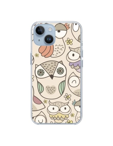 Coque iPhone 14 Chouette Vintage - Maria Jose Da Luz