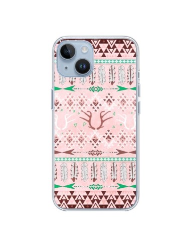 Coque iPhone 14 Amadahy Cerf Azteque - Monica Martinez