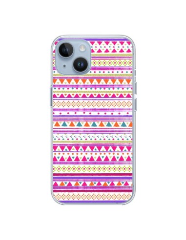 Coque iPhone 14 Bandana Rose Azteque - Monica Martinez