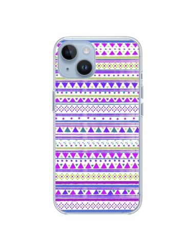iPhone 14 case Bandana Purple Aztec - Monica Martinez