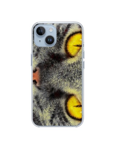 Coque iPhone 14 Chat Gato Loco - Maximilian San