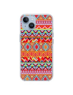 iPhone 14 case India Style Pattern Wood Aztec -...