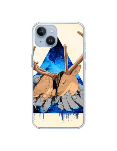 Coque iPhone 14 Cerf Triangle Seconde Chance - Maximilian San