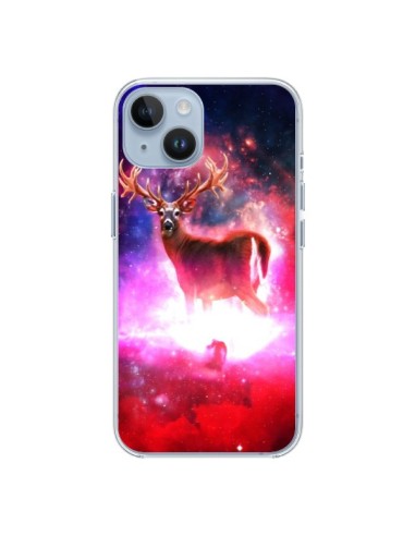 Coque iPhone 14 Cosmic Deer Cerf Galaxy - Maximilian San