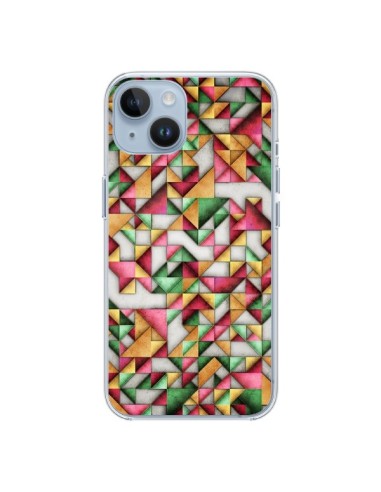 Coque iPhone 14 Azteque Triangle Geometric World - Maximilian San