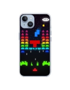 Coque iPhone 14 Invatris Space Invaders Tetris Jeu -...
