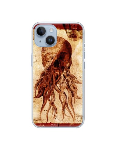 Coque iPhone 14 Octopu Skull Poulpe Tête de Mort - Maximilian San