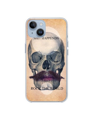 Coque iPhone 14 Rock Skull Tête de Mort - Maximilian San