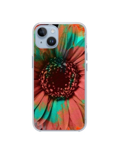 Coque iPhone 14 Tournesol Lysergic Flower - Maximilian San