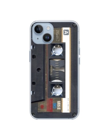 Cover iPhone 14 Cassette Oro K7 - Maximilian San